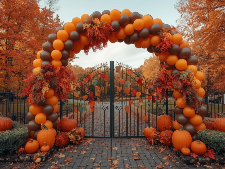 Balónkové dekorace pro svatého Martina a podzimní oslavy