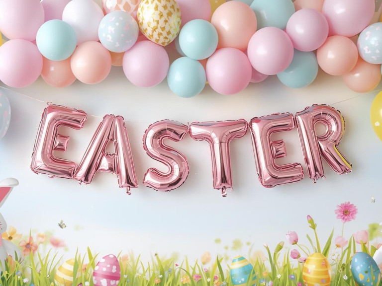 Velikonoční výzdoba pomocí balónků