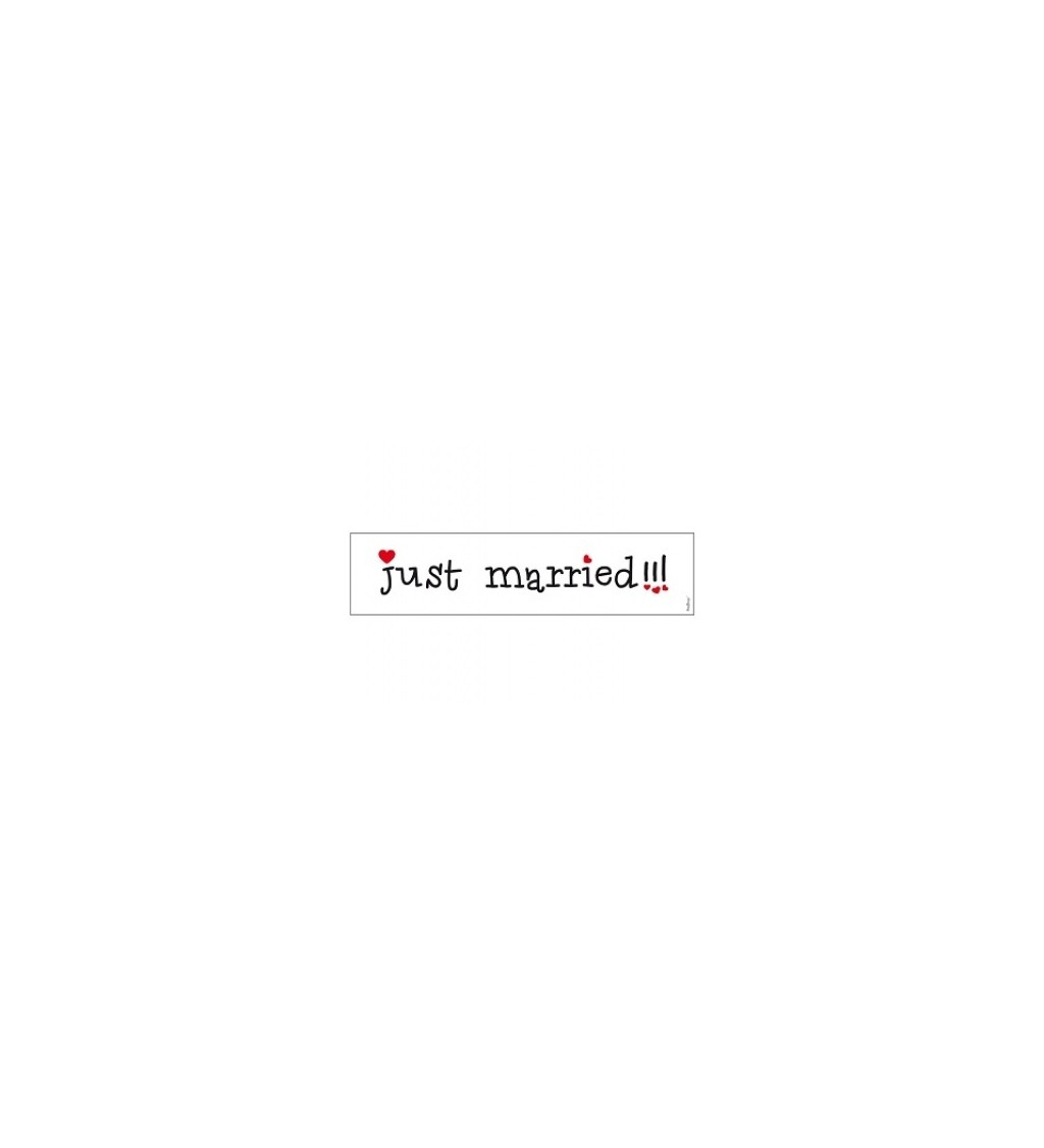 SPZ kartička - "Just Married"