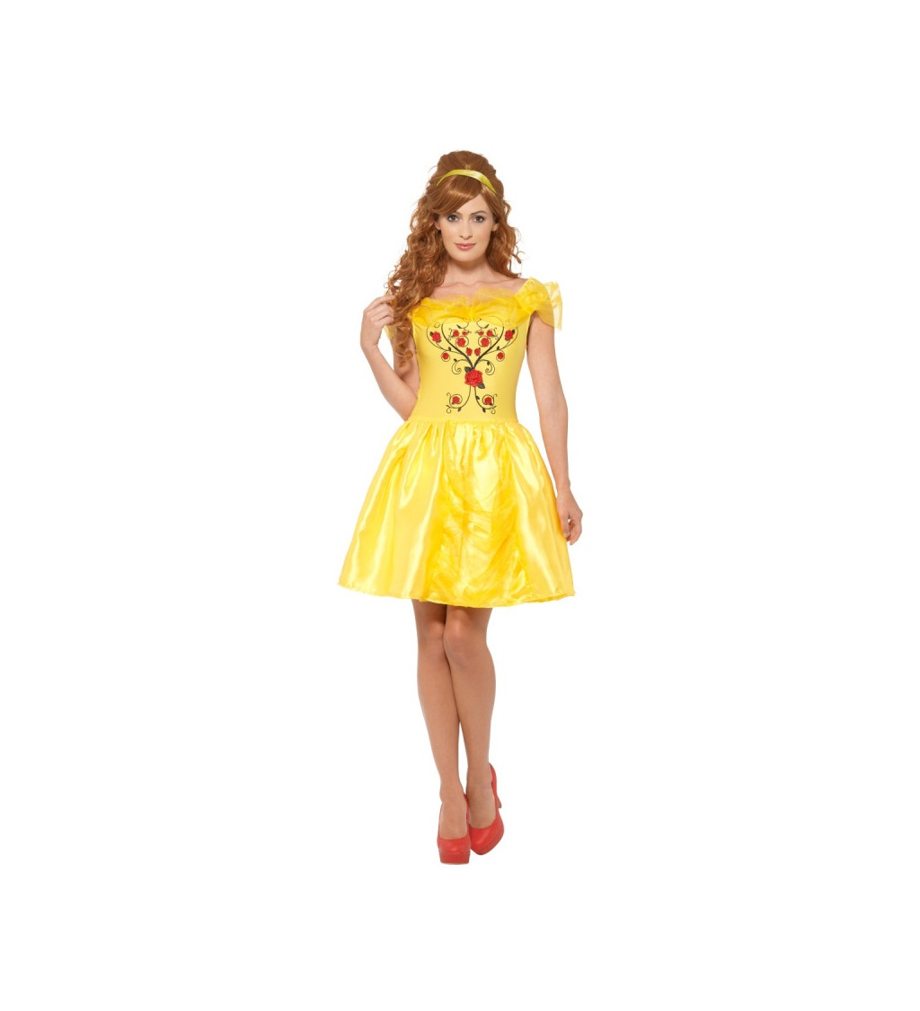 Dámský kostým - žluté šaty