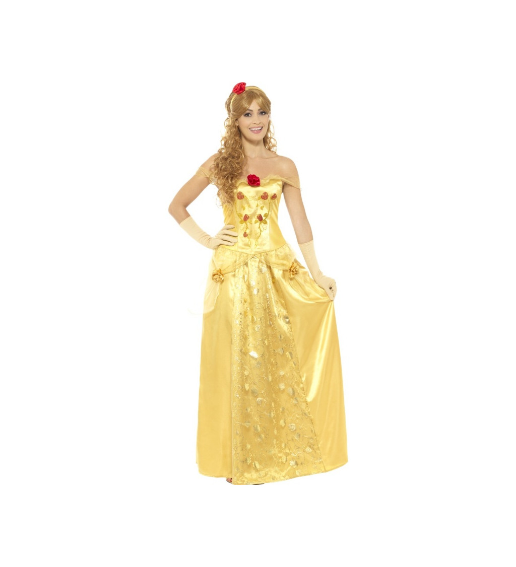 Dámský kostým - Princezna - žluté šaty