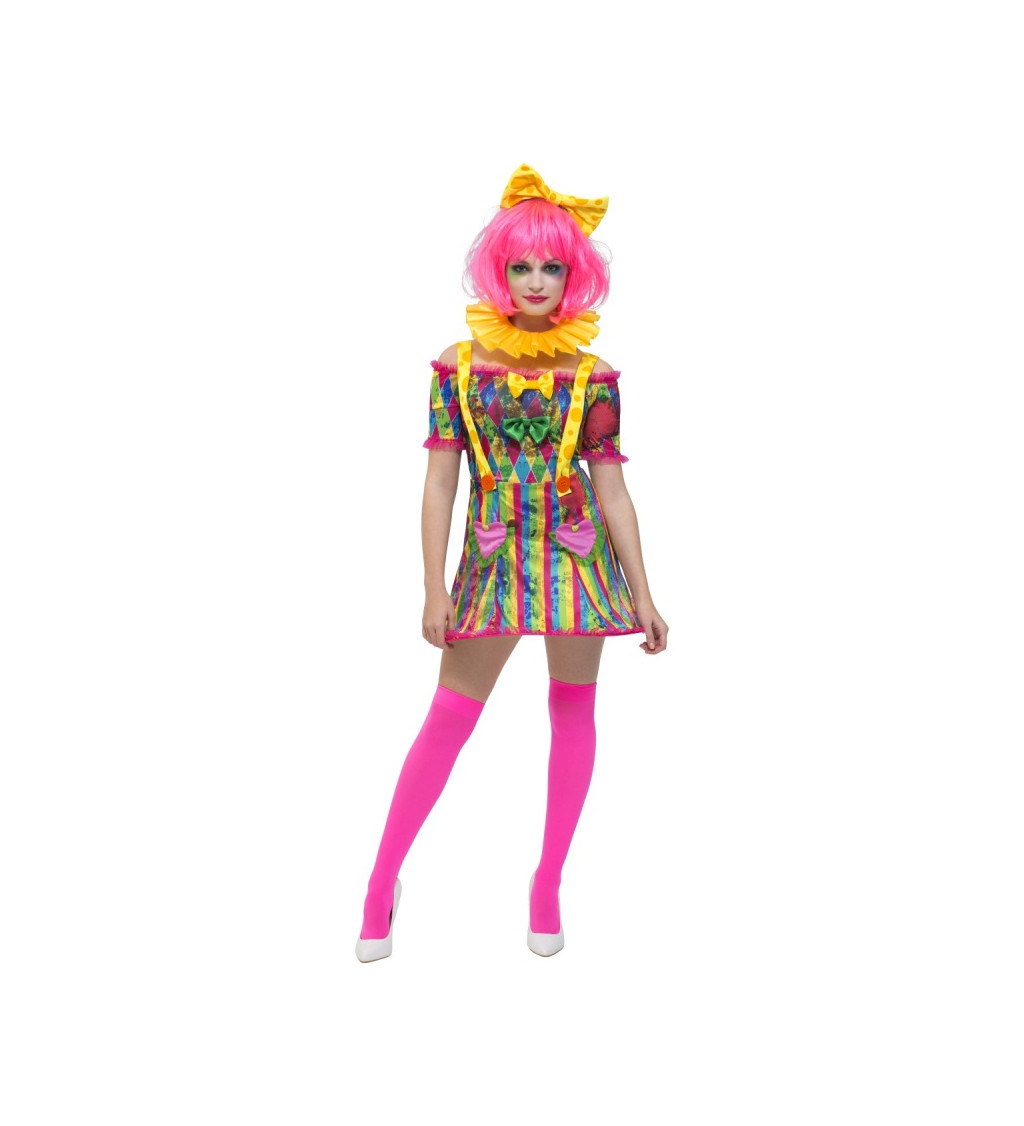 Kostým na karneval - klaunice barevná