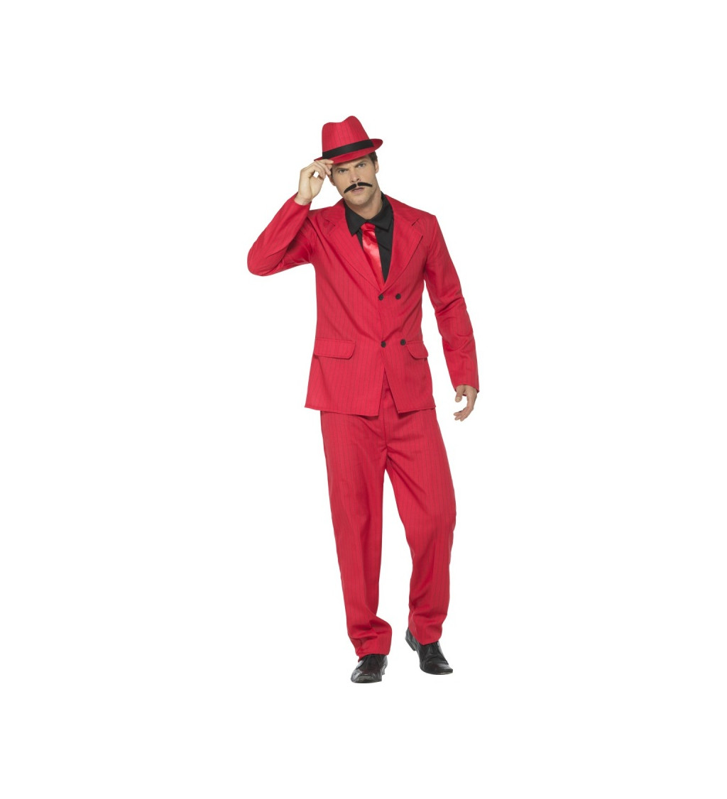 Pánský kostým - červený oblek