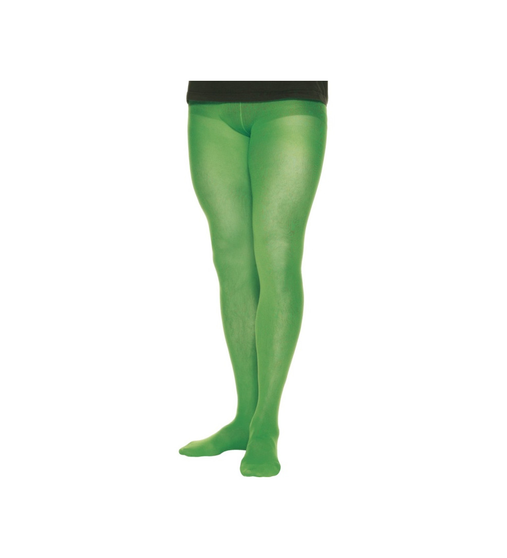 Pánské punčocháče - zelená barva