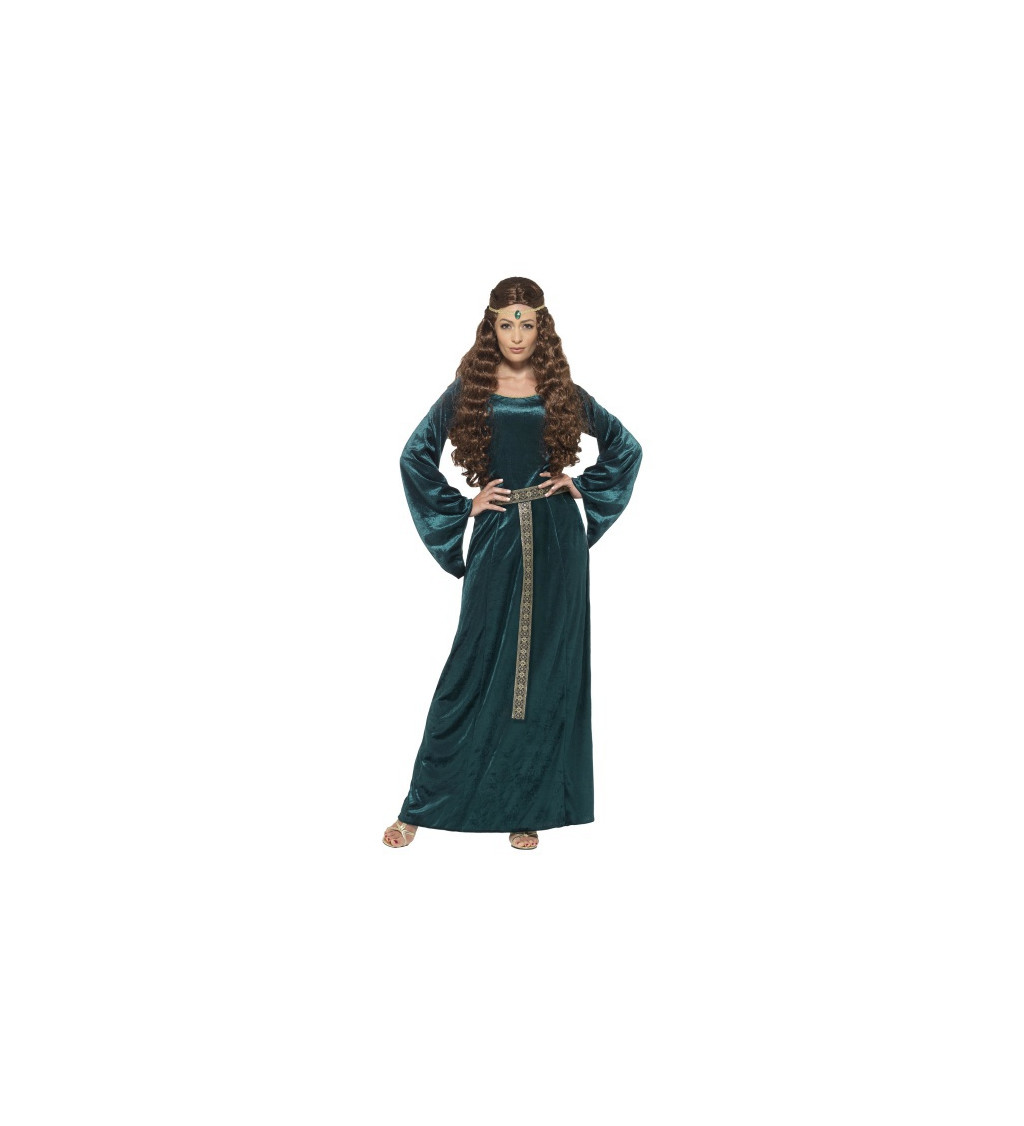 Dámský kostým - Středověká dáma v zeleném
