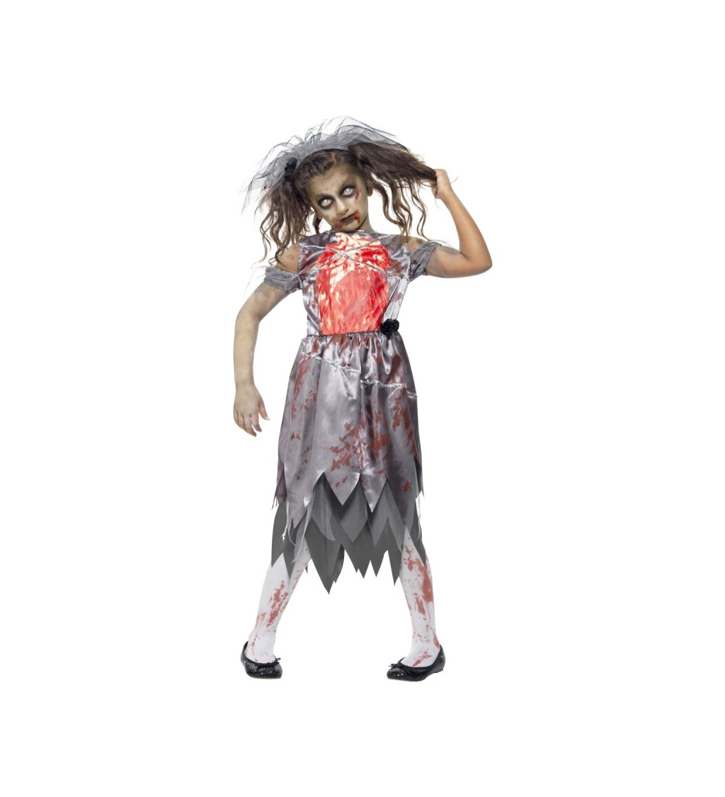 Dětský kostým -  zombie nevěsta