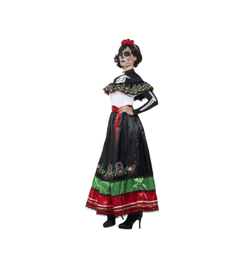 Dámský kostým mexický - Day of the Dead