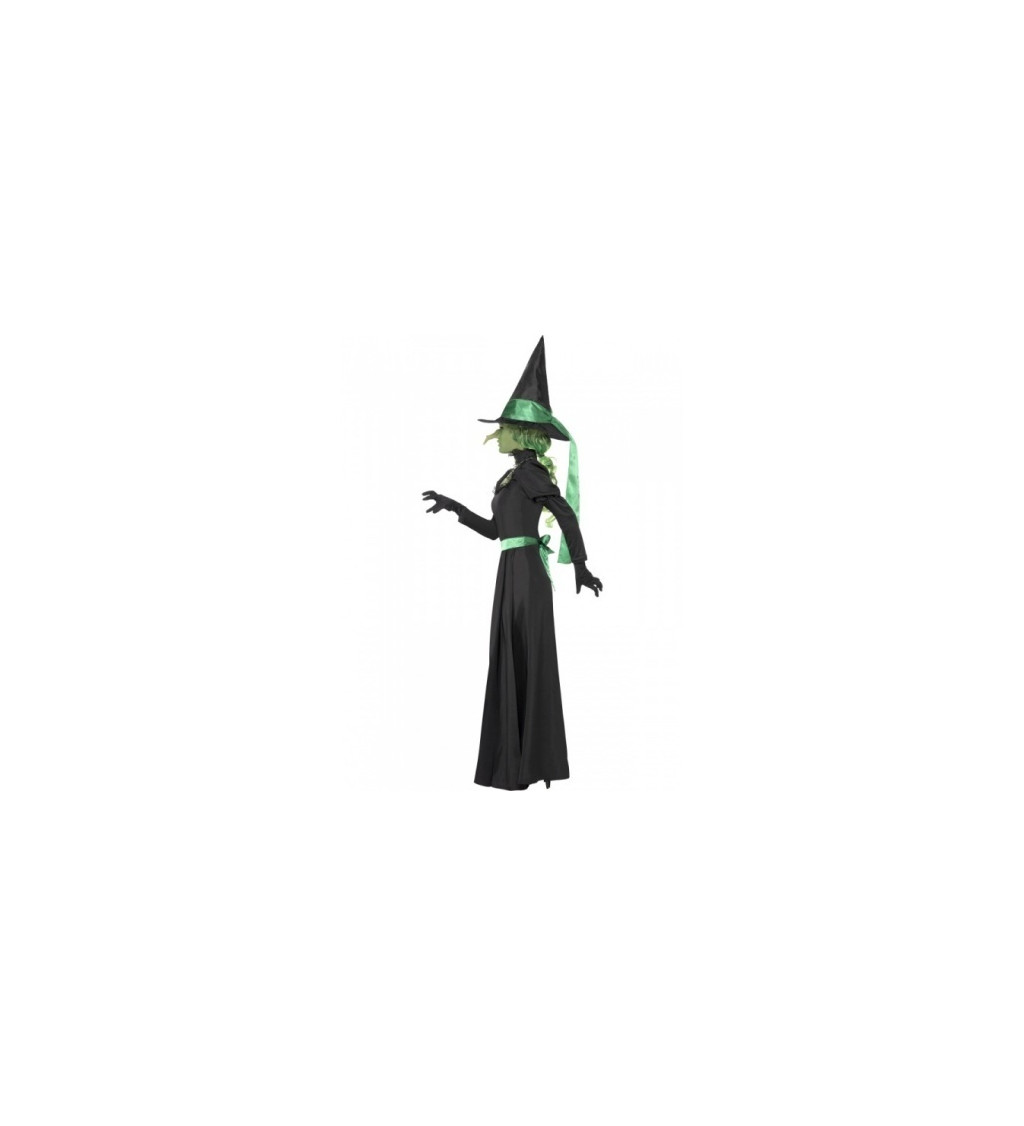 Dámský kostým -  Čarodějnice - zelený