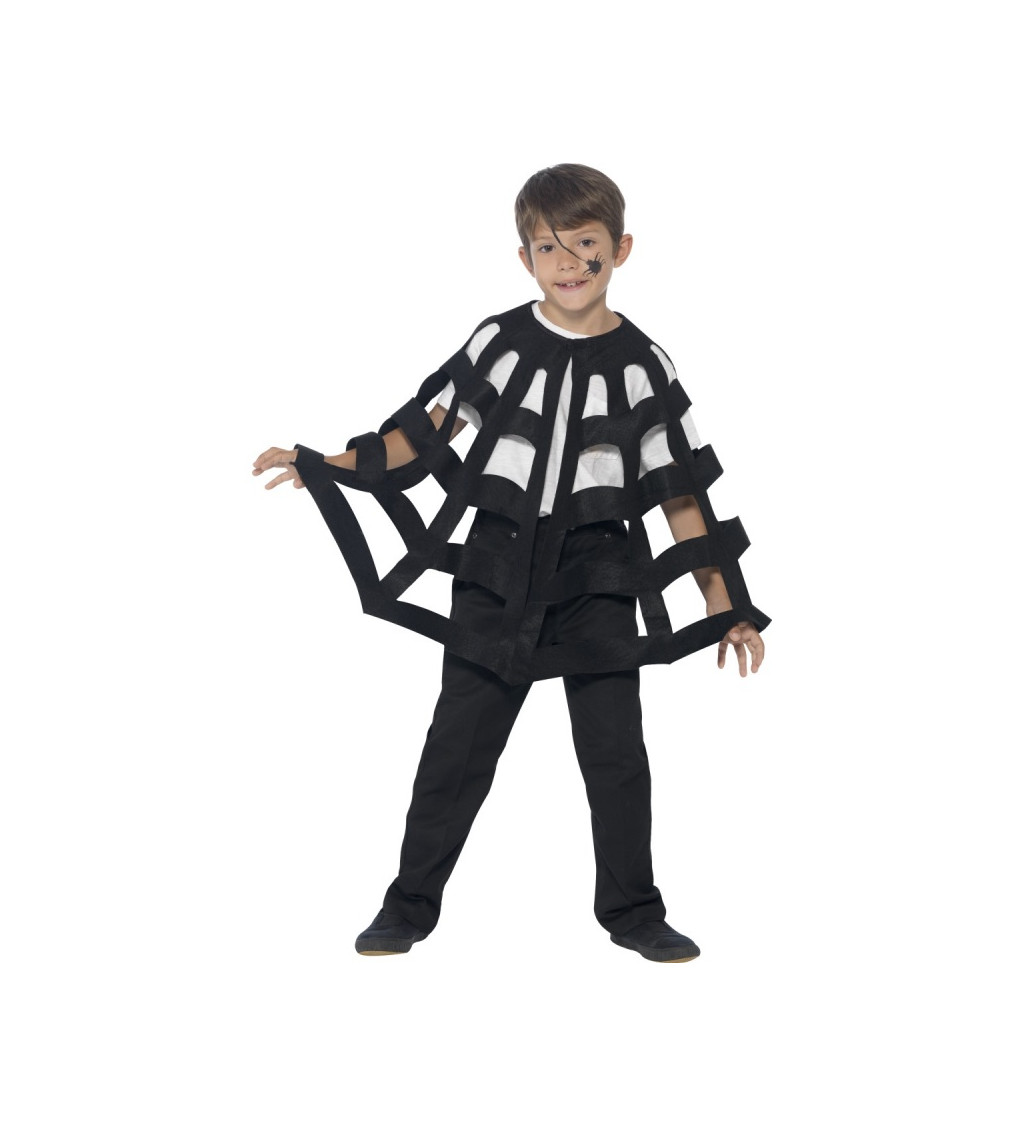 Dětský kostým - plášť pavučina