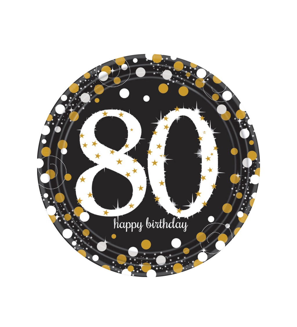 Zlaté párty talířky - 80 let