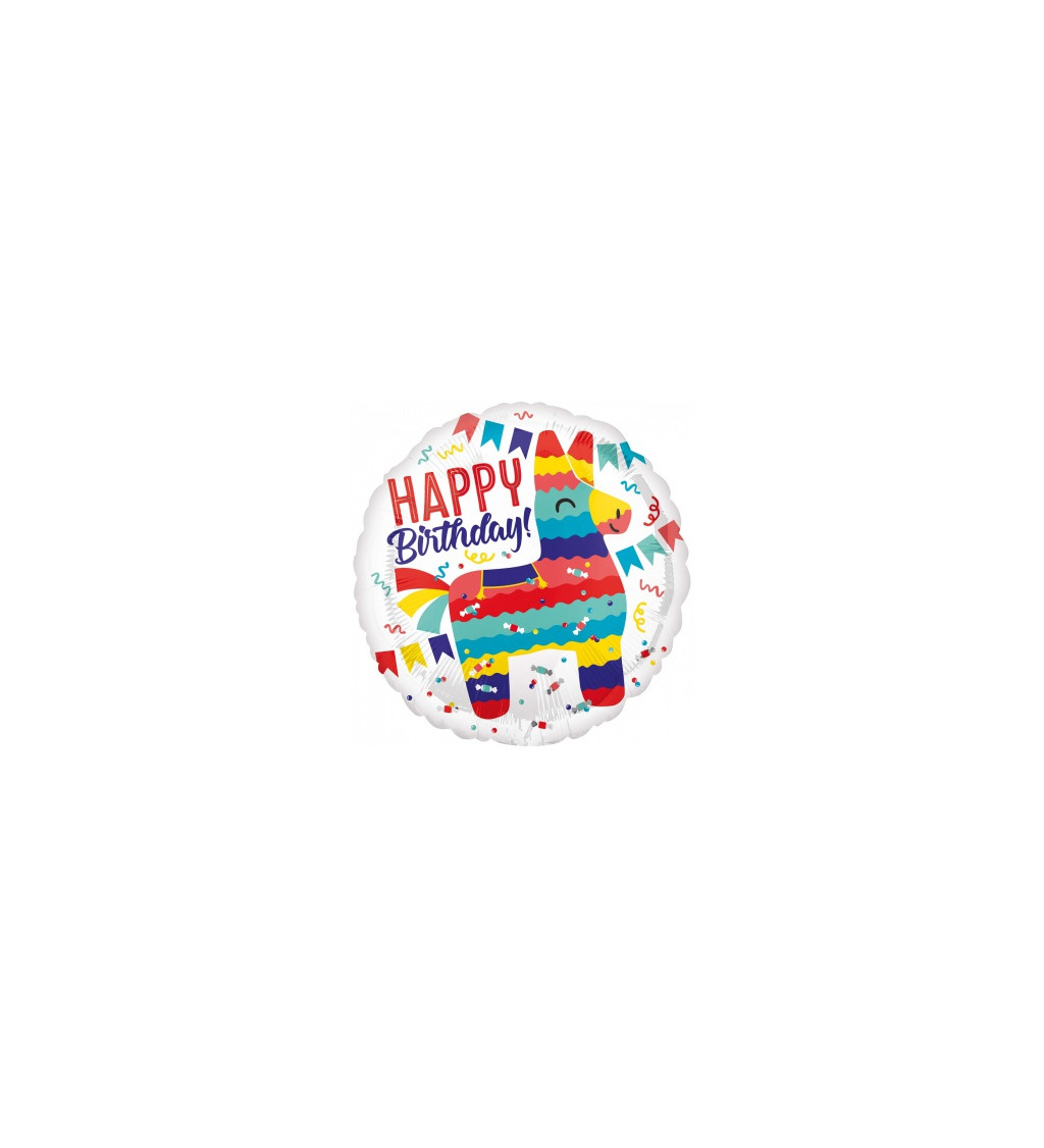Fóliový balónek narozeninový - Lama
