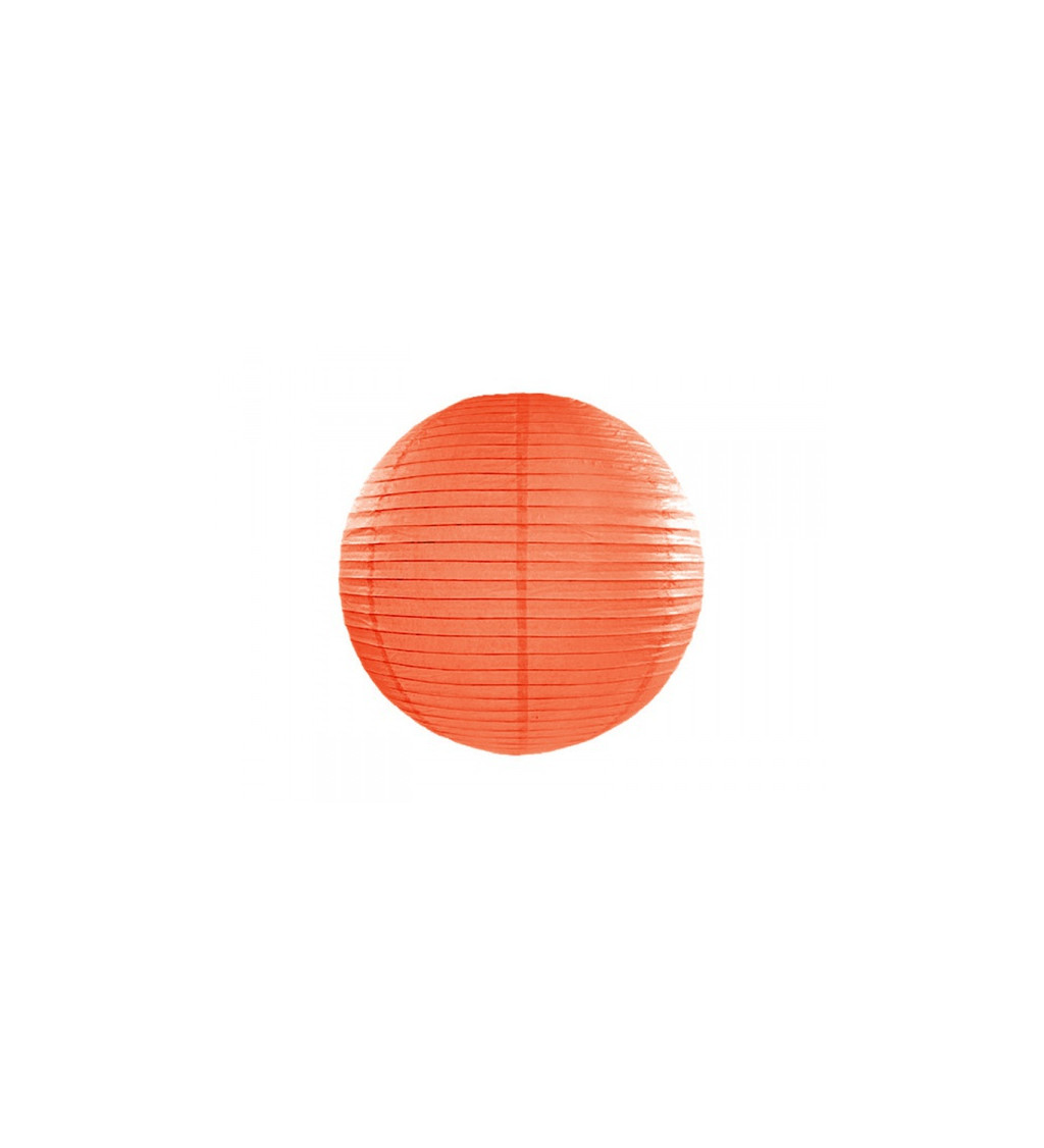 Oranžový lampión - koule 35 cm