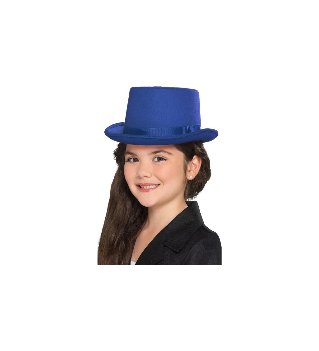 Dětský modrý klobouk
