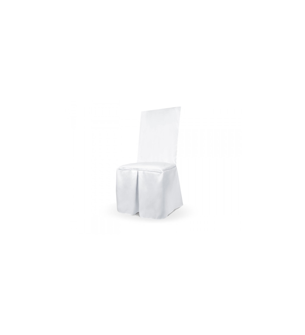Bílý matný potah - svatební židle