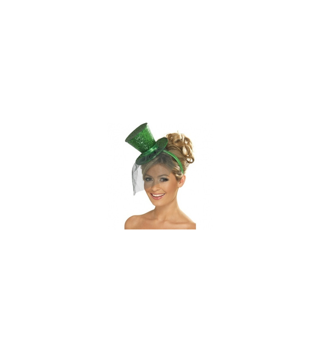 Zelený klobouček - čelenka