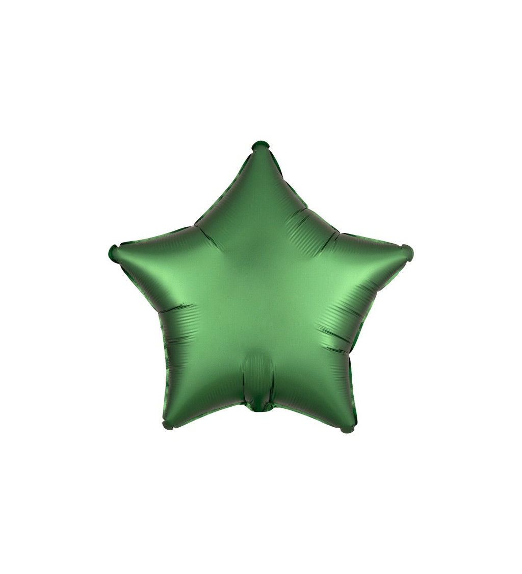 Fóliový balónek - smaragdová hvězda