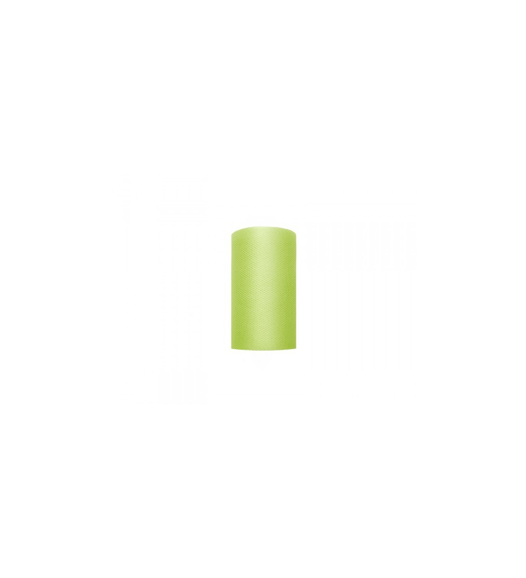 Jednobarevný světle zelený tyl - 0,08 m