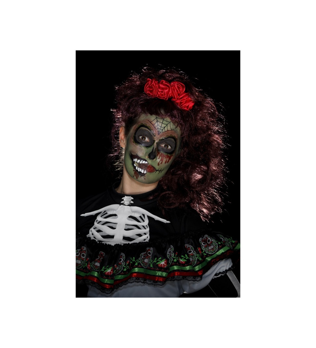 Halloweenské líčení Zombie - mexický styl