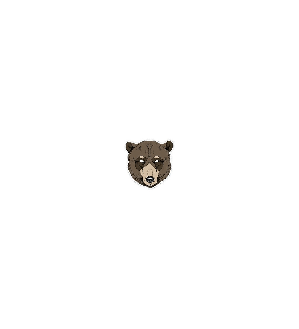 Papírová maska - Medvěd