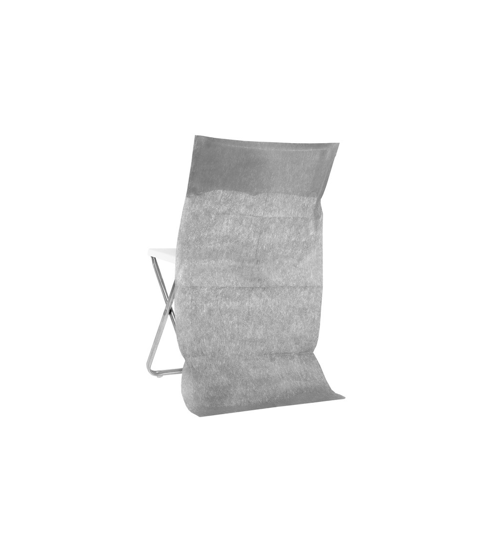 Přehoz na židli - šedý