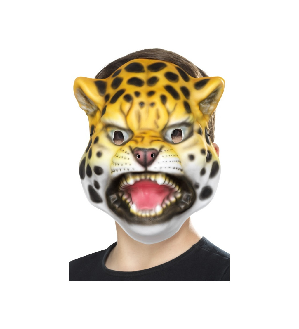 Gumová maska - Leopard
