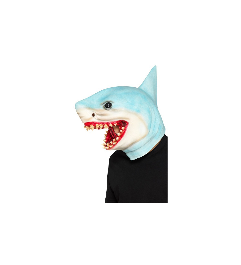 Latexová maska - Žralok