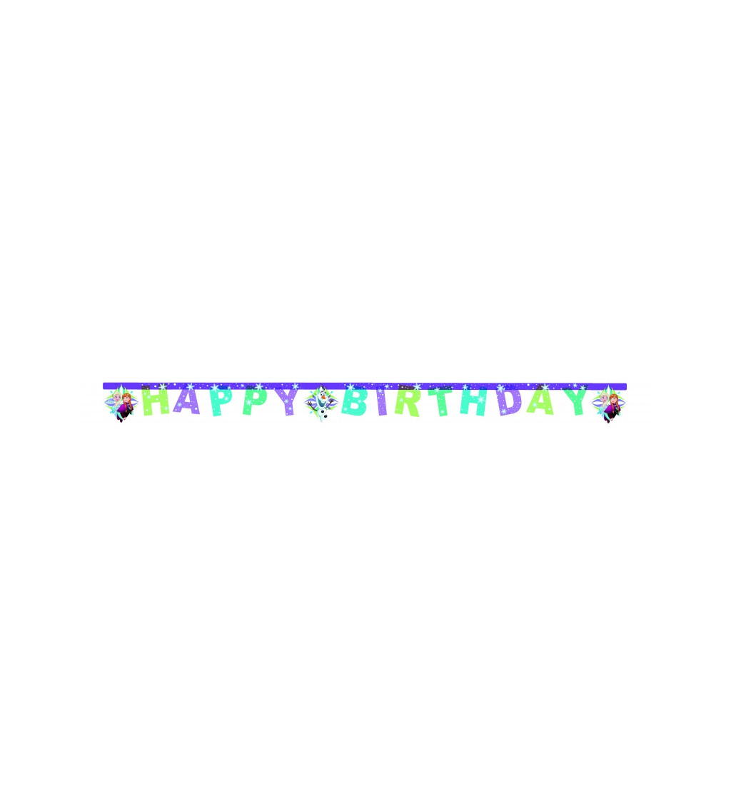 Girlanda Happy Birthday - Frozen