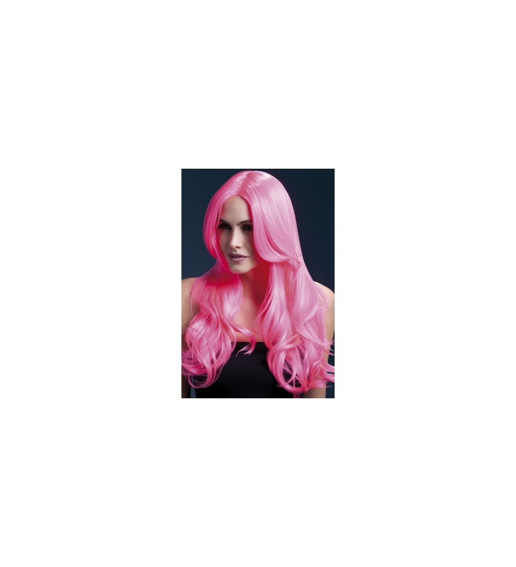 Dámská paruka Khloe - neonově růžová
