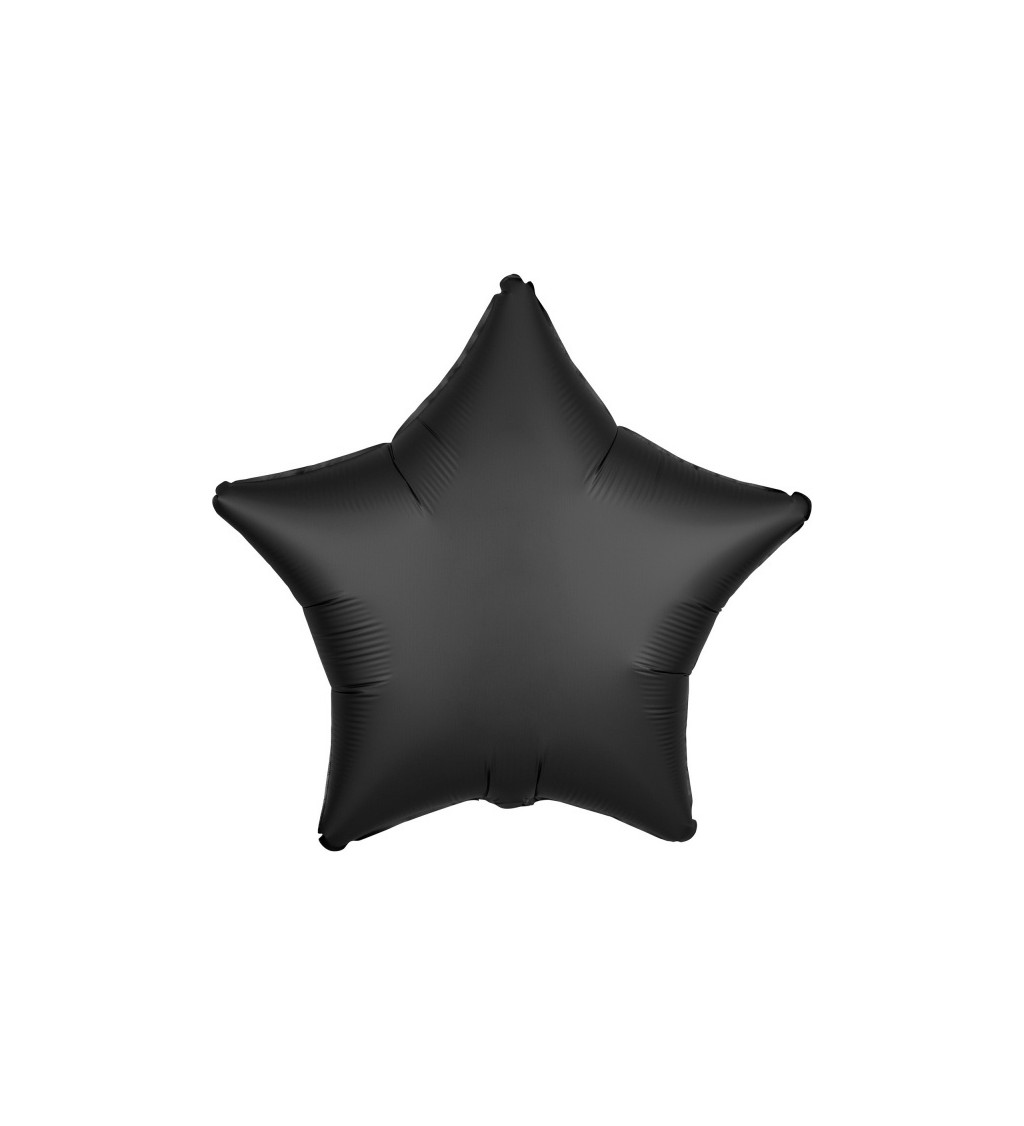 Fóliový balónek - černá hvězda