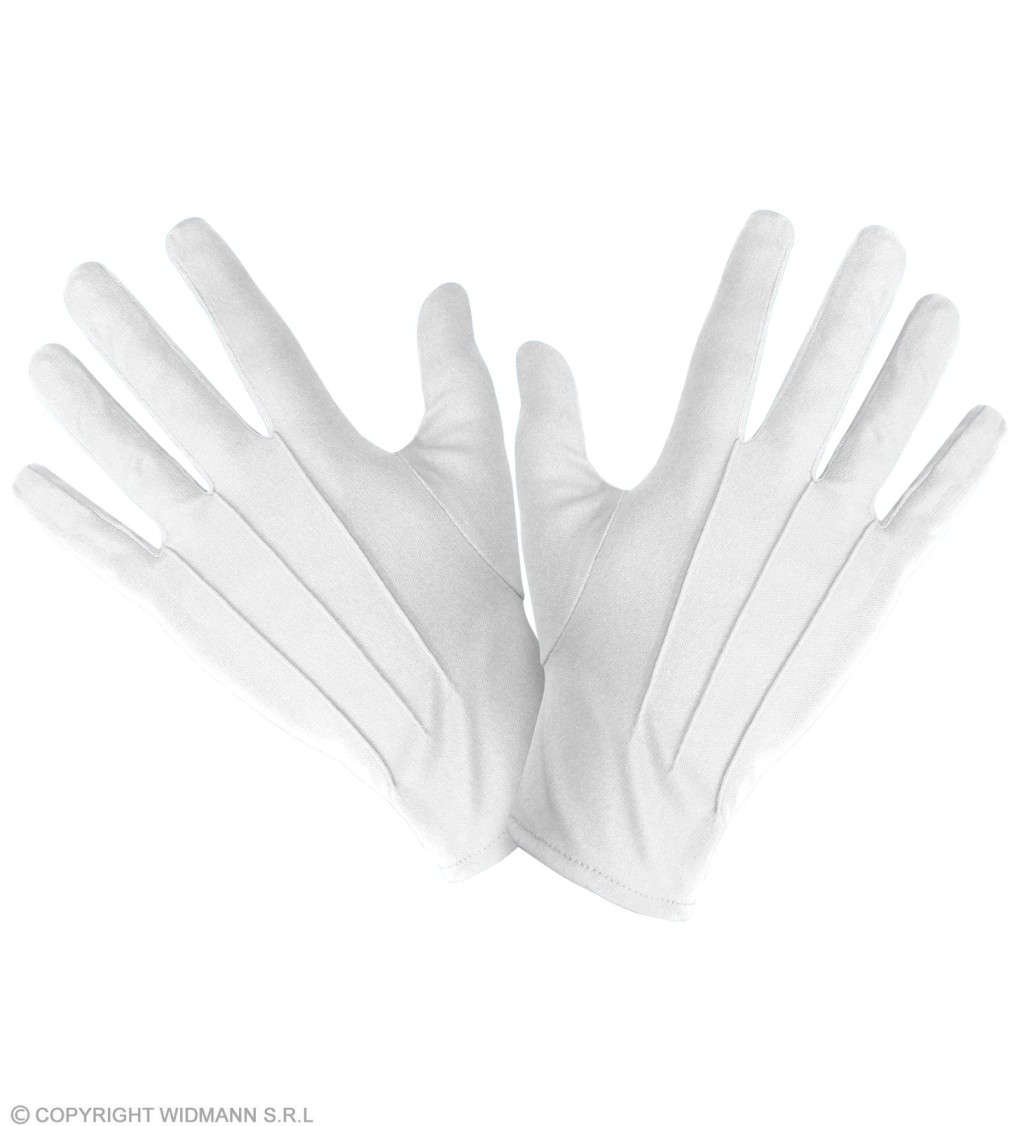 Dámské bílé rukavičky