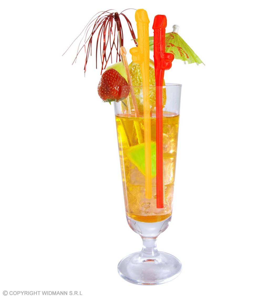 Barevná brčka - penis