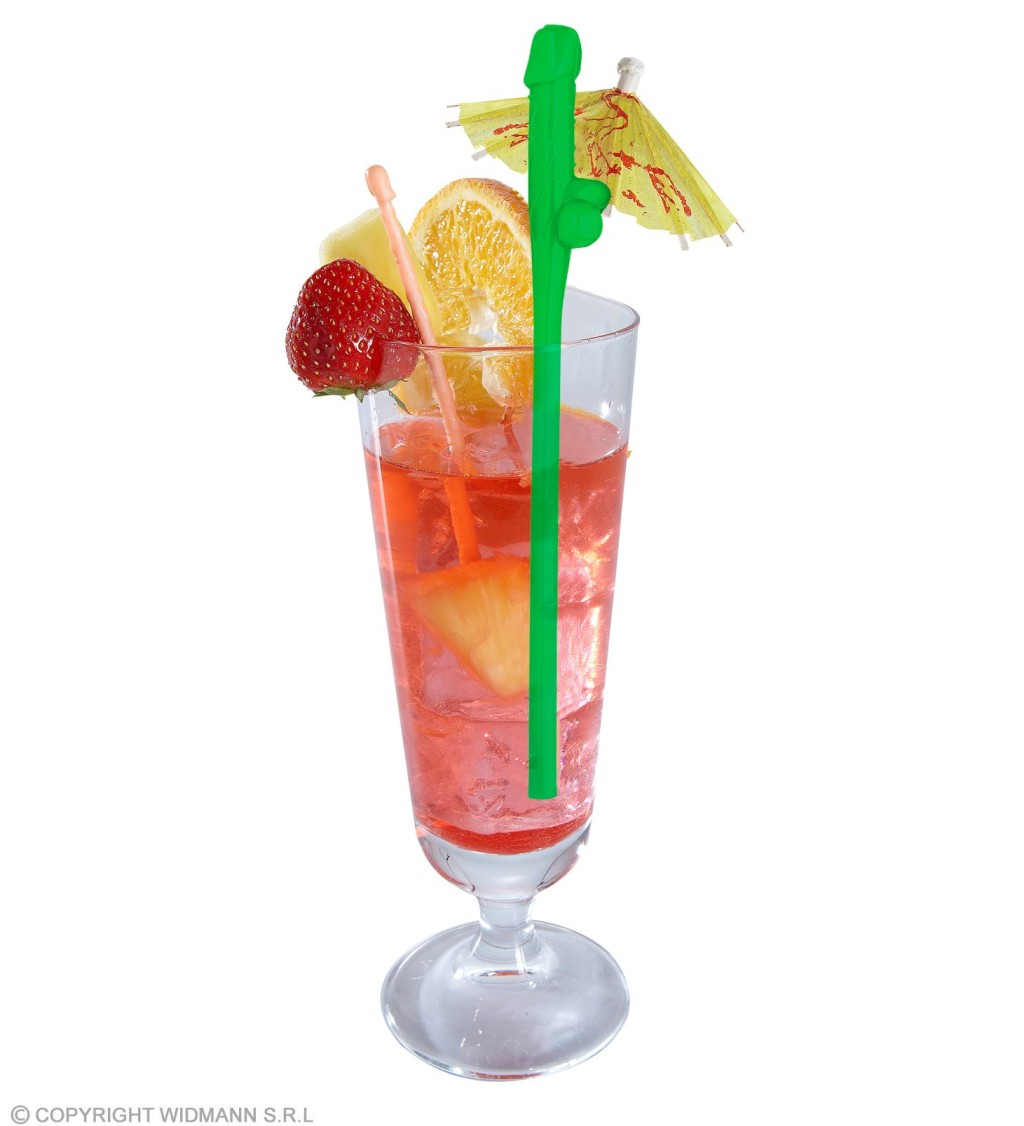 Barevná brčka - penis