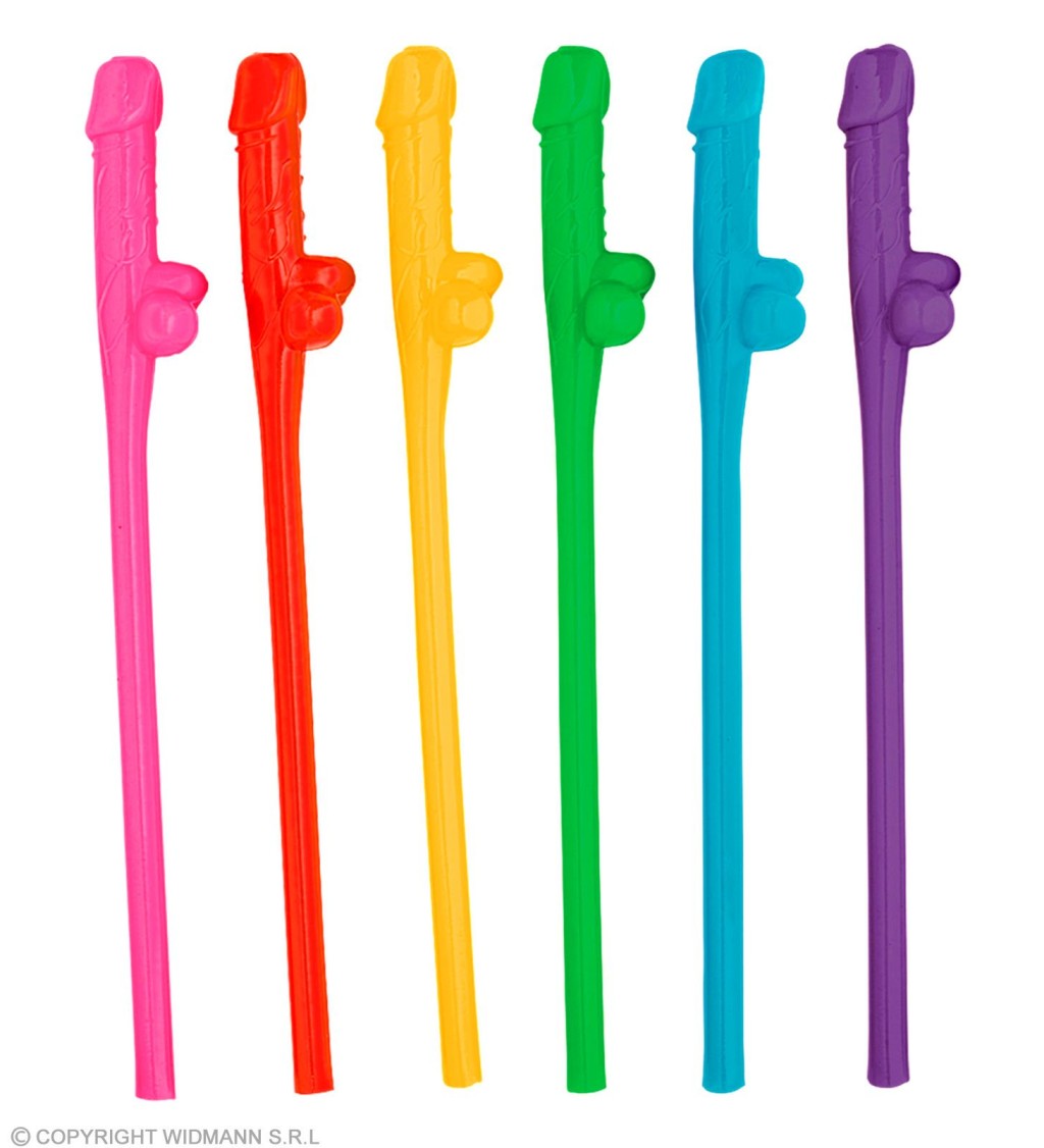 Barevná brčka - penis