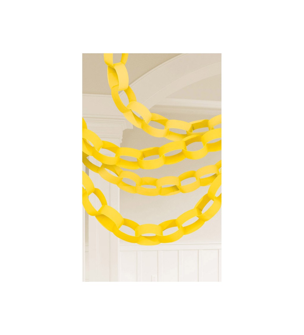 Girlanda - žlutý řetěz