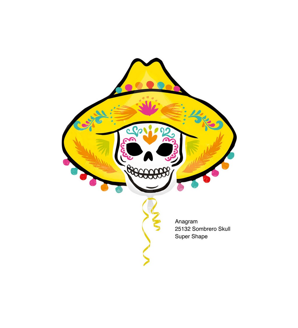 Fóliový balónek - Day of the Dead mexičan