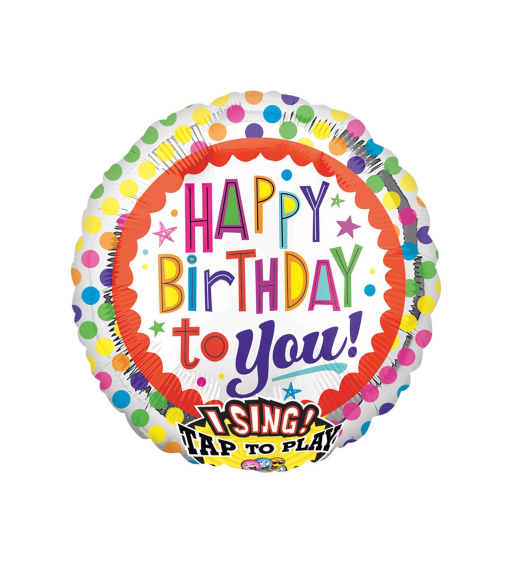 Zpívající balónek - Happy Birthday to You
