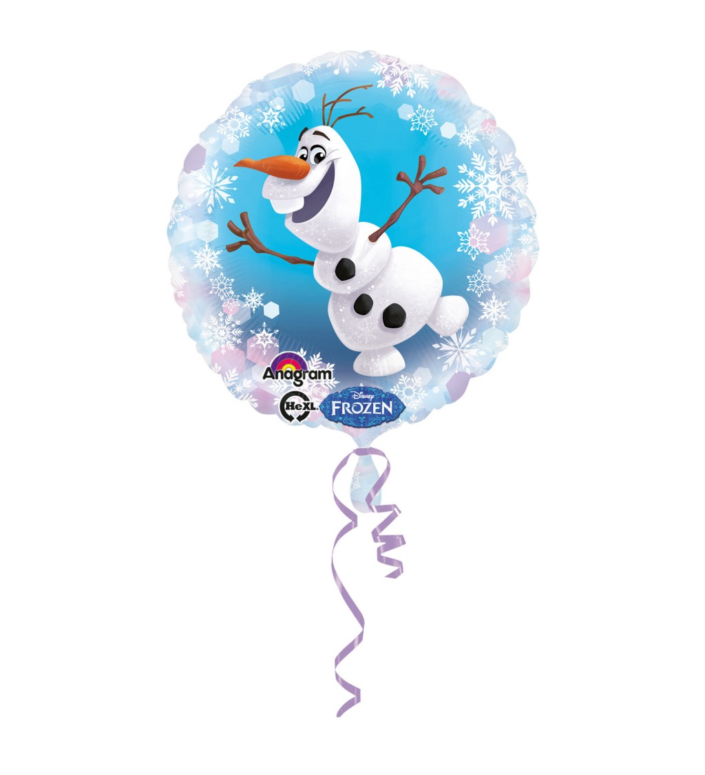 Fóliový balónek Olaf - kulatý