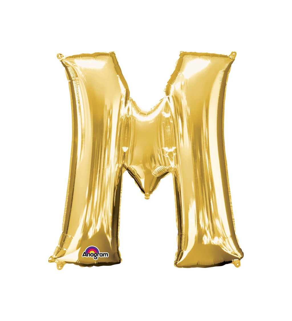 Zlatý fóliový balónek M