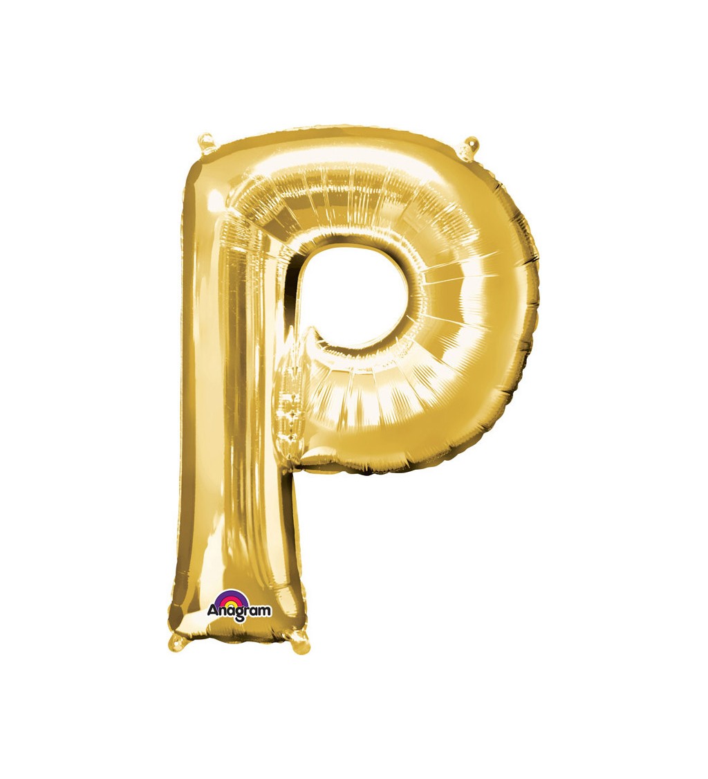 Zlatý fóliový balónek P