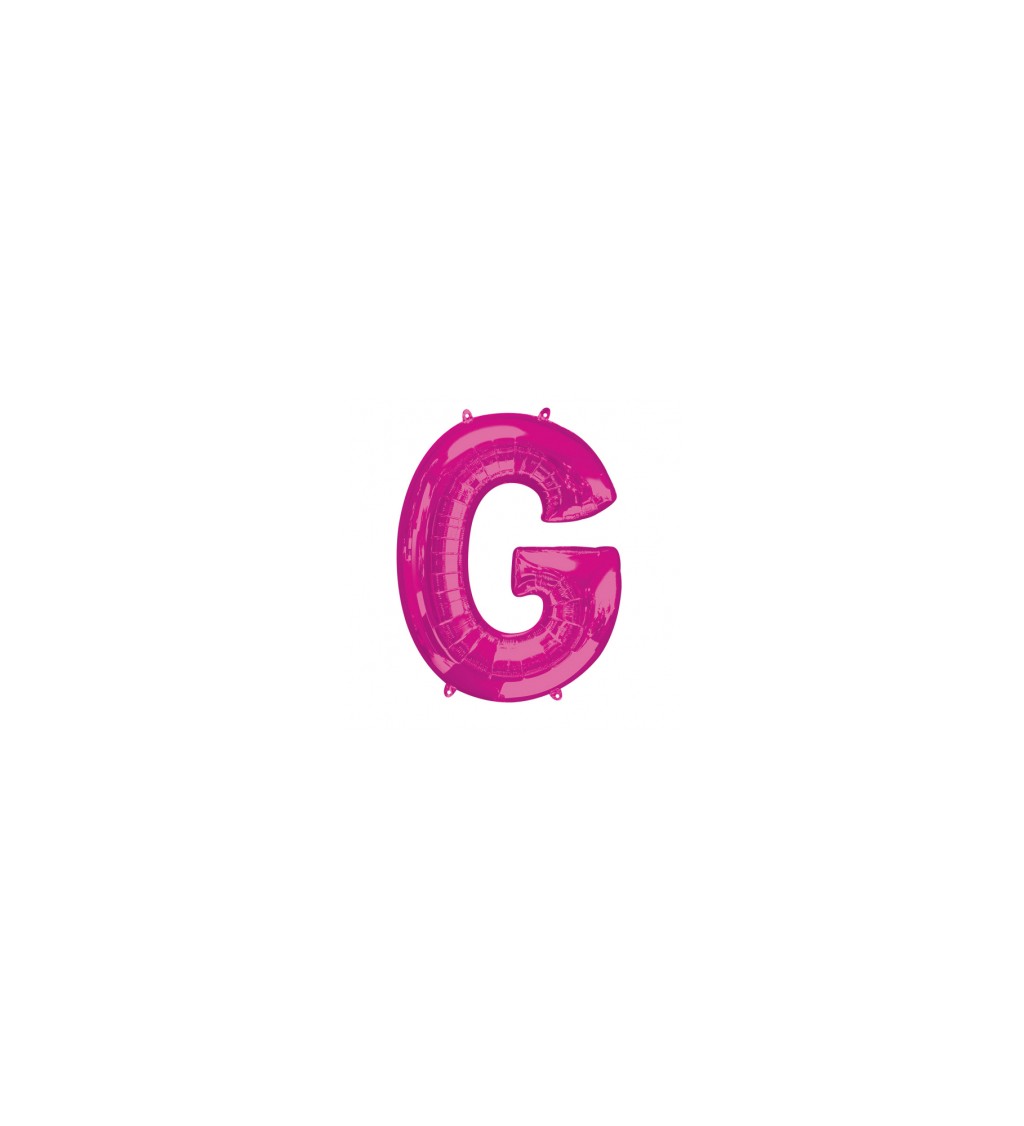Růžový fóliový balónek G
