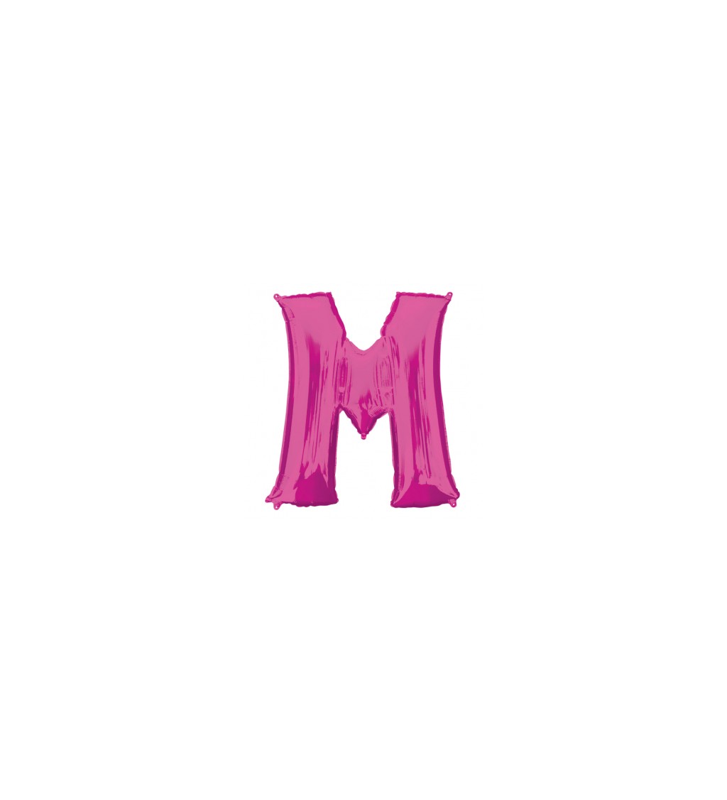 Růžový fóliový balónek M