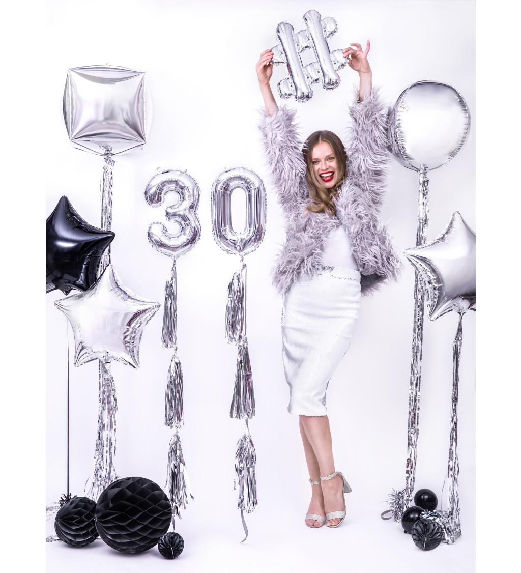 Balónkové těžítko - stříbrné