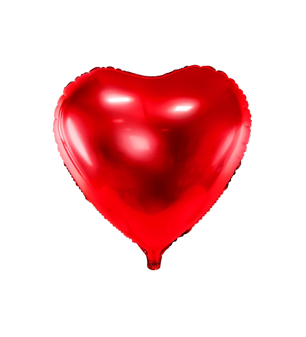 Fóliový balónek - srdce červené