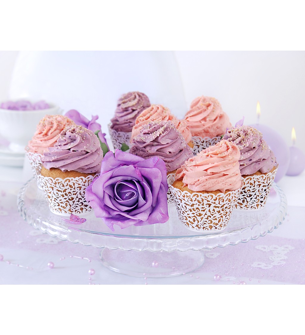 Cupcake - bílé krajkové