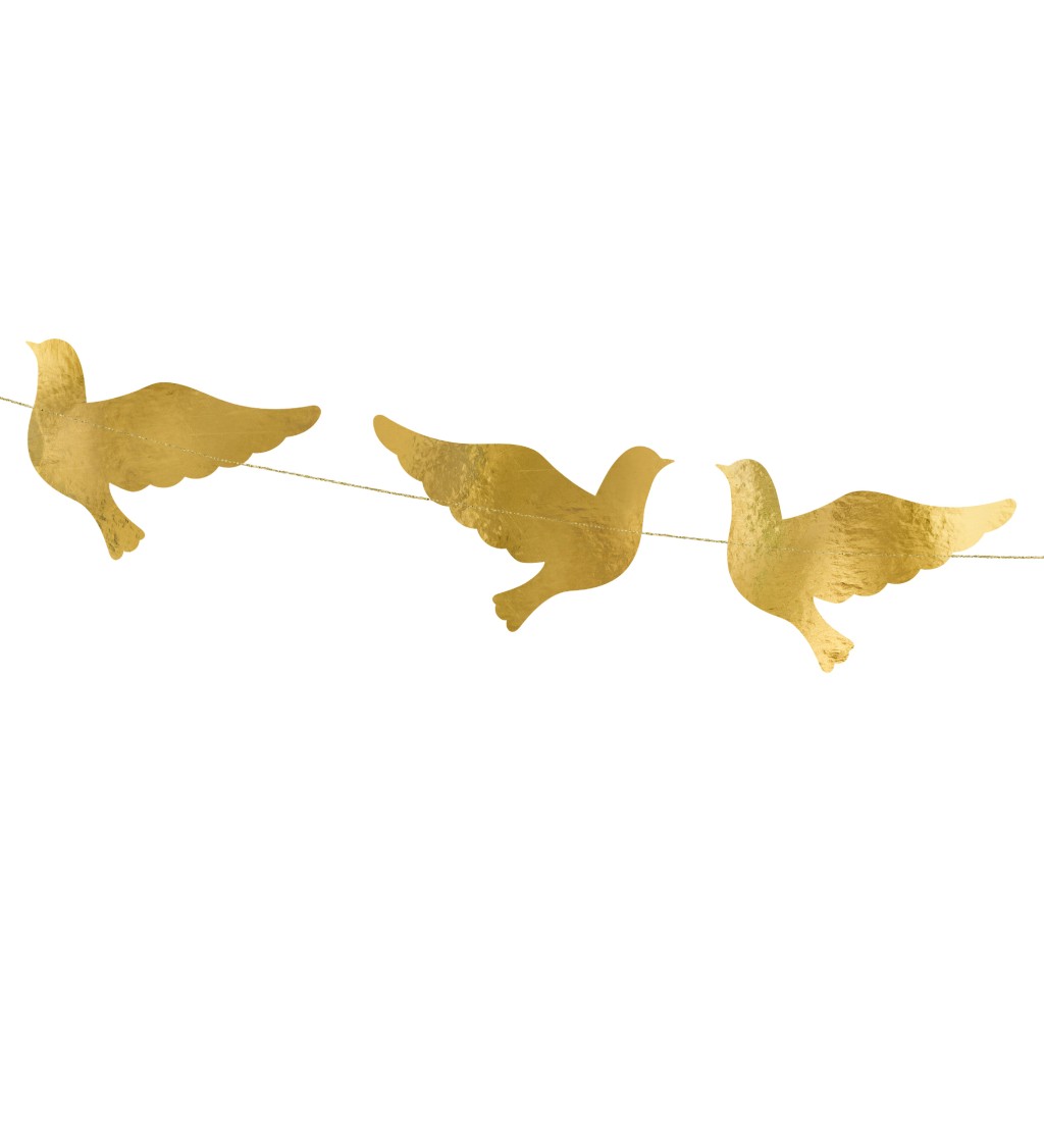 Zlaté holubice - girlanda