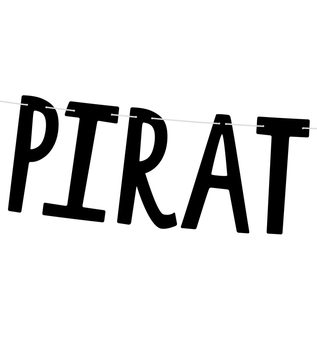 Černý banner - Pirates Party