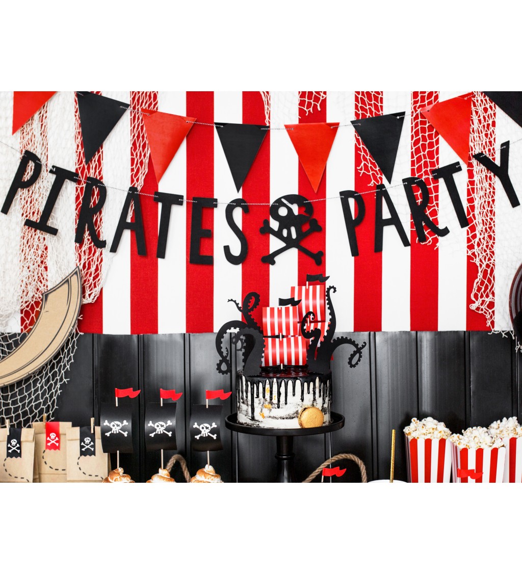Černý banner - Pirates Party