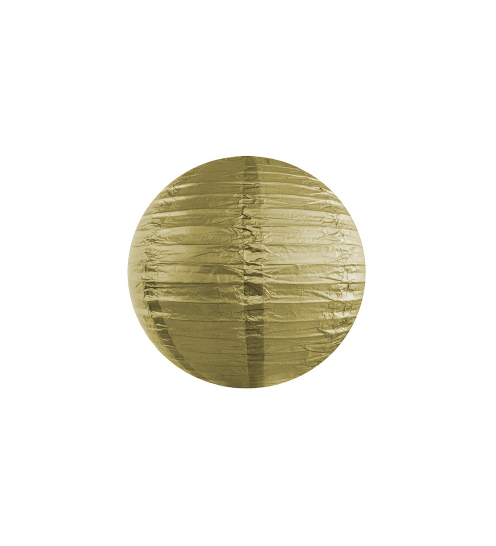 Zlatý lampión - koule 35 cm