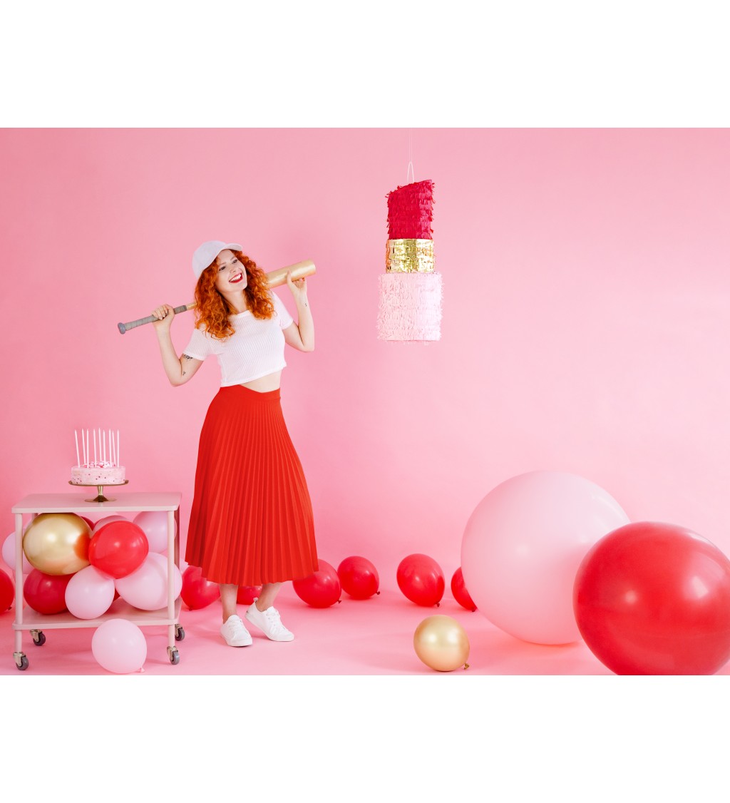 Latexový balónek obří pastelový červený