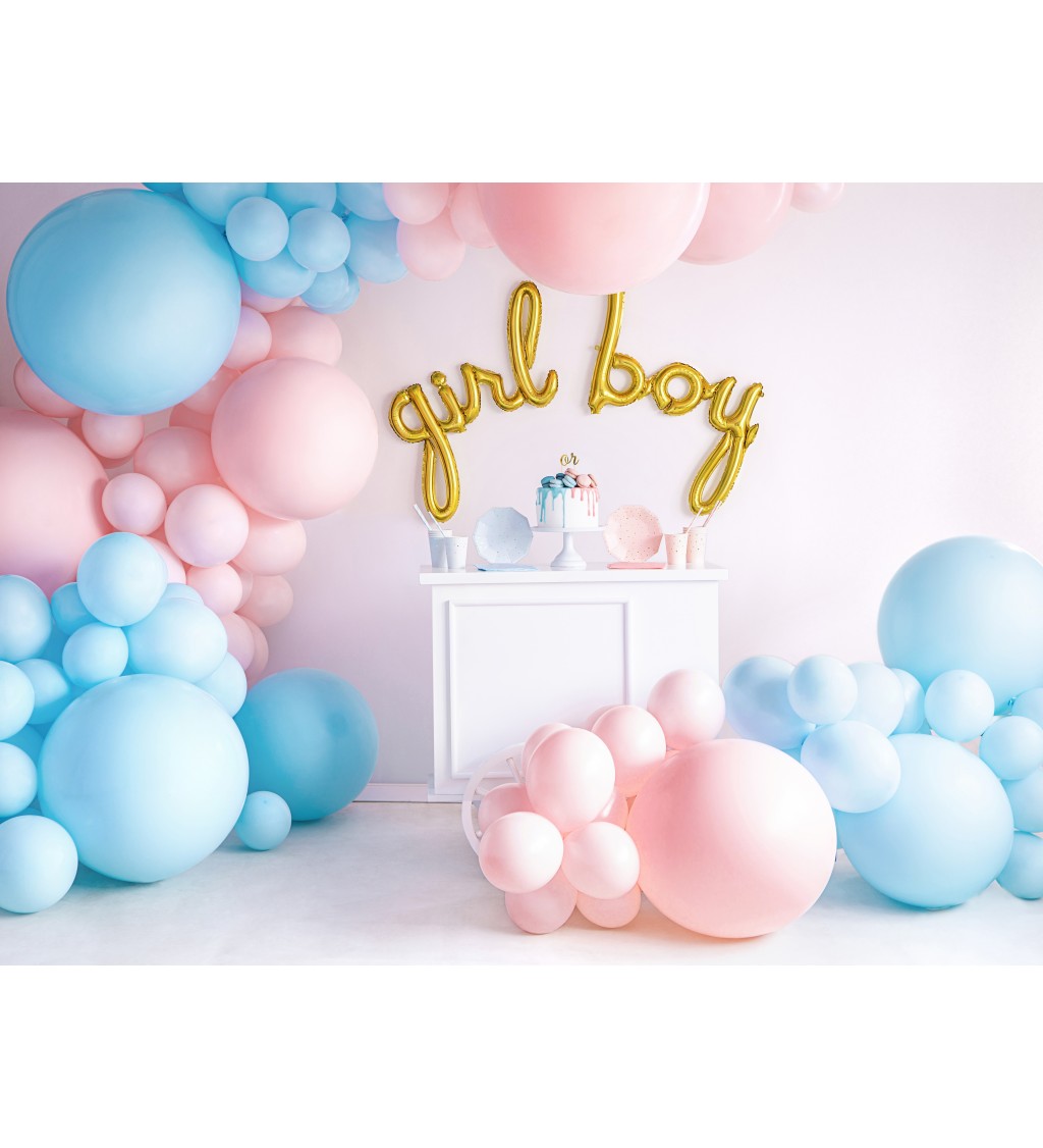 Latexový balónek obří světle růžový 1m